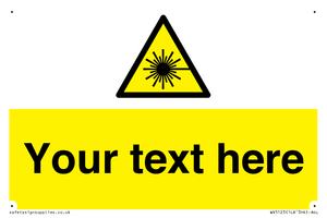 Custom Laser Hazard Sign